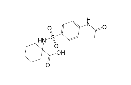 cyclohexanecarboxylic acid, 1-[[[4-(acetylamino)phenyl]sulfonyl]amino]-