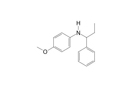 N-(4-Methoxyphenyl)-N-[1-phenylpropyl]amine