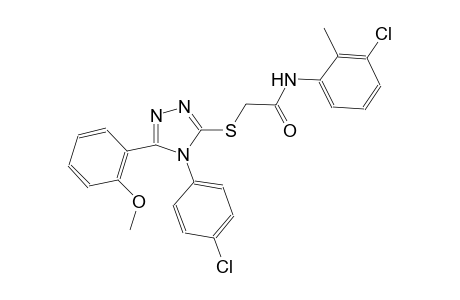 N-(3-chloro-2-methylphenyl)-2-{[4-(4-chlorophenyl)-5-(2-methoxyphenyl)-4H-1,2,4-triazol-3-yl]sulfanyl}acetamide