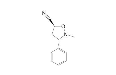 TRANS-2-METHYL-3-PHENYLISOXAZOLIDINE-5-CARBONITRILE