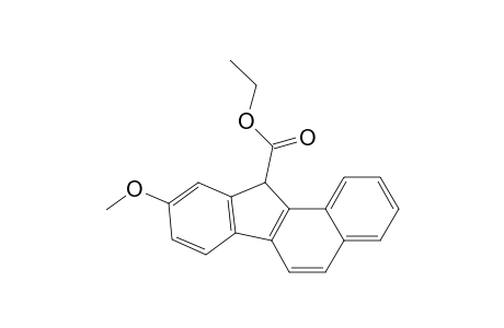 11H-Benzo[a]fluorene-11-carboxylic acid, 9-methoxy-, ethyl ester