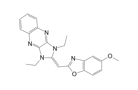 1H-imidazo[4,5-b]quinoxaline, 1,3-diethyl-2,3-dihydro-2-[(5-methoxy-2-benzoxazolyl)methylene]-