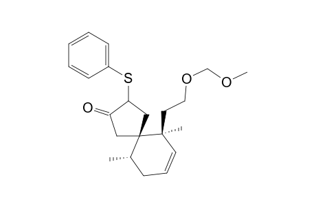 rel-(5R,6S,10S)-6-[2-(methoxymethoxy)ethyl]-6,10-dimethyl-3-(phenylthio)spiro[4.5]dec-7-en-2-one