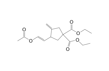 2-(2-Acetoxyethenyl)-4,4-di(ethoxycarbonyl)-1-methylenecyclopentane