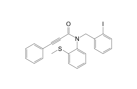 N-(2-Iodobenzyl)-N-[2-(methylthio)phenyl]-3-phenylpropiolamide