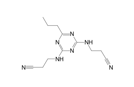 3-[[4-(2-cyanoethylamino)-6-propyl-s-triazin-2-yl]amino]propionitrile