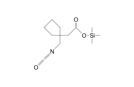 4-Isocyanato-3,3-tetramethylene-butanoic acid, trimethylsilyl ester