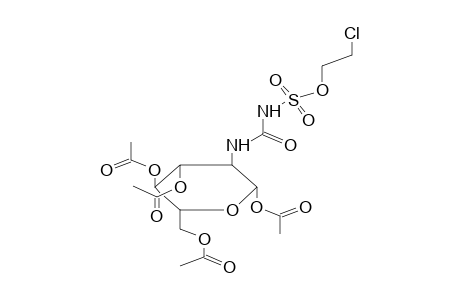 N-(2-CHLOROETHOXYSULPHONYL)-N'-(BETA-D-O-1',3',4',6'-TETRAACETYL-2-DEOXYGLUCOPYRANOS-2-YL)UREA