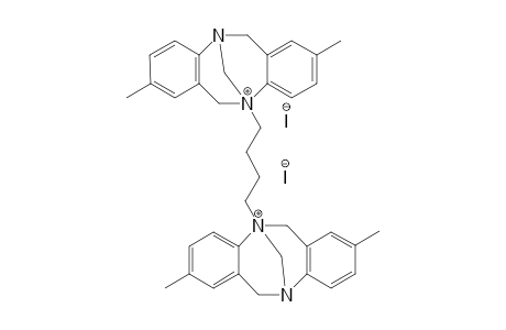 1,4-Bis[2,8-dimethyl-5,11-methano-6H,12H-tetrahydrodibenzo[b,f][1,5]diazocine-11-inm]butane 11,11'-diium diiodide