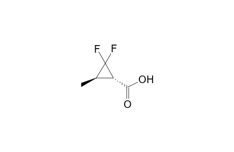 trans-2,2-Difluoro-3-methylcyclopropanecarboxylic Acid