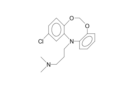 2-Chloro-12-(3-dimethylamino-propyl)-12H-dibenzo(D,G)(1,3,6)dioxazocine