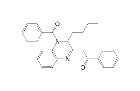 Quinoxaline, 1-benzoyl-2-butyl-1,2-dihydro-3-(2-hydroxy-2-phenylethenyl)-