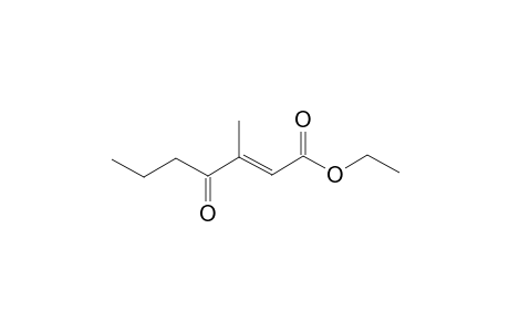 (E)-Ethyl 3-methyl-4-oxohept-2-enoate
