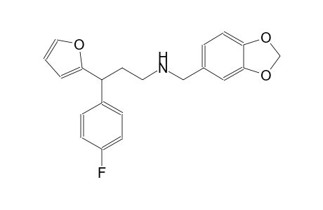 1,3-benzodioxole-5-methanamine, N-[3-(4-fluorophenyl)-3-(2-furanyl)propyl]-