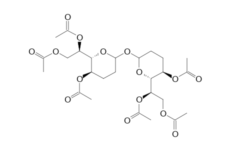 D-lyxo-Heptopyranoside, 4,6,7-tri-O-acetyl-2,3-dideoxy-D-lyxo-heptopyranosyl 2,3-dideoxy-, triacetate