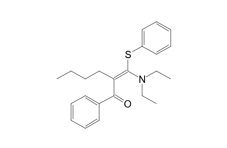 (2E)-2-[diethylamino(phenylsulfanyl)methylene]-1-phenyl-hexan-1-one