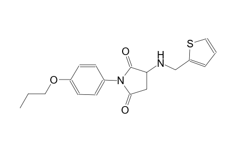 2,5-pyrrolidinedione, 1-(4-propoxyphenyl)-3-[(2-thienylmethyl)amino]-