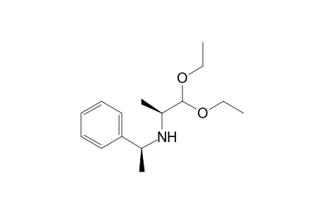 (2S)-1,1-diethoxy-N-[(1S)-1-phenylethyl]-2-propanamine