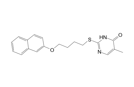 5-Methyl-2-([4-(2-naphthyloxy)butyl]sulfanyl)-4(3H)-pyrimidinone