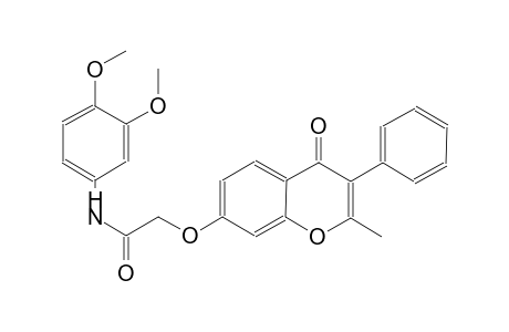 acetamide, N-(3,4-dimethoxyphenyl)-2-[(2-methyl-4-oxo-3-phenyl-4H-1-benzopyran-7-yl)oxy]-