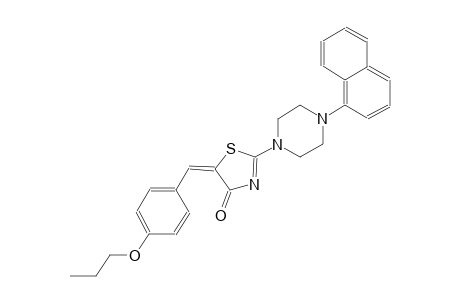 (5E)-2-[4-(1-naphthyl)-1-piperazinyl]-5-(4-propoxybenzylidene)-1,3-thiazol-4(5H)-one