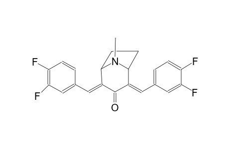 8-azabicyclo[3.2.1]octan-3-one, 2,4-bis[(3,4-difluorophenyl)methylene]-8-methyl-, (2E,4E)-