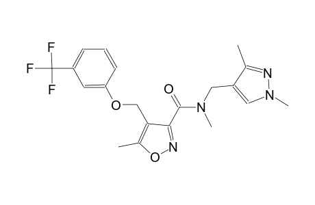 N-[(1,3-dimethyl-1H-pyrazol-4-yl)methyl]-N,5-dimethyl-4-{[3-(trifluoromethyl)phenoxy]methyl}-3-isoxazolecarboxamide