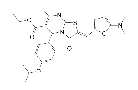 ethyl (2Z)-2-{[5-(dimethylamino)-2-furyl]methylene}-5-(4-isopropoxyphenyl)-7-methyl-3-oxo-2,3-dihydro-5H-[1,3]thiazolo[3,2-a]pyrimidine-6-carboxylate