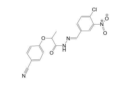 N'-[(E)-(4-chloro-3-nitrophenyl)methylidene]-2-(4-cyanophenoxy)propanohydrazide