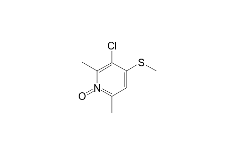 3-CHLORO-4-METHYLTHIO-2,6-DIMETHYLPYRIDINE-N-OXIDE