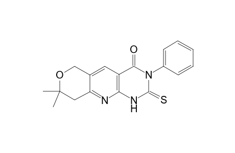 8,8-Dimethyl-3-phenyl-2-thioxo-1,2,3,6,8,9-hexahydro-4H-pyrano[3',4':5,6]pyrido[2,3-d]pyrimidin-4-one