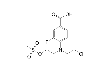 4-[2-chloroethyl(2-methylsulfonyloxyethyl)amino]-3-fluoranyl-benzoic acid