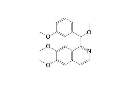 1-[Methoxy-(3-methoxyphenyl)methyl]-6,7-dimethoxyisoquinoline
