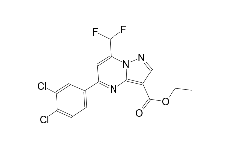 ethyl 5-(3,4-dichlorophenyl)-7-(difluoromethyl)pyrazolo[1,5-a]pyrimidine-3-carboxylate
