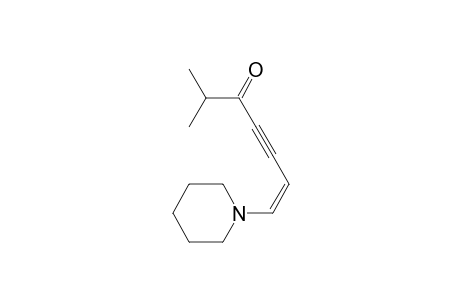 6-Hepten-4-yn-3-one, 2-methyl-7-(1-piperidinyl)-