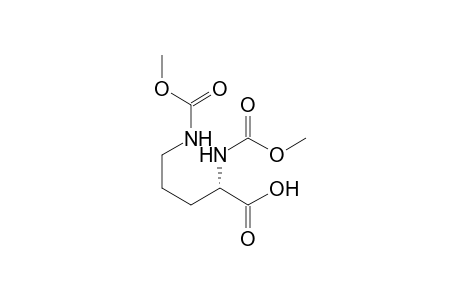 (2S)-2,5-bis(carbomethoxyamino)valeric acid