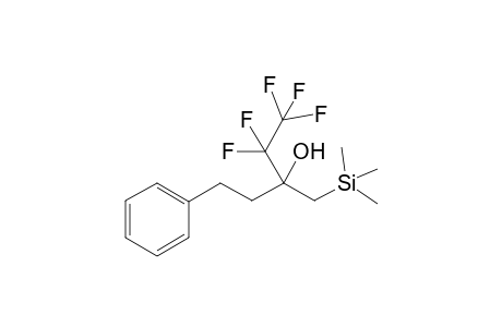 1,1,1,2,2-Pentafluoro-5-phenyl-3-((trimethylsilyl)methyl)pentan-3-ol
