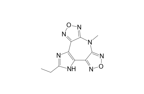 2-Ethyl-7-methyl-1H,7H-imidazo[4,5-d]bisfurazano[3,4-b:3',4'-f]azepine