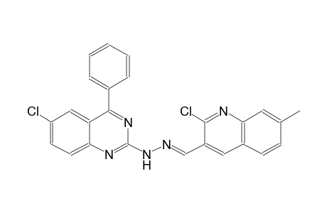 2-chloro-7-methyl-3-quinolinecarbaldehyde (6-chloro-4-phenyl-2-quinazolinyl)hydrazone