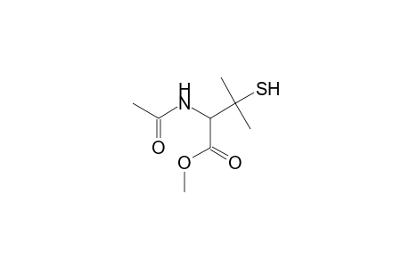 Butanoic acid, 2-(acetylamino)-3-methyl-3-sulfanyl-, methyl ester