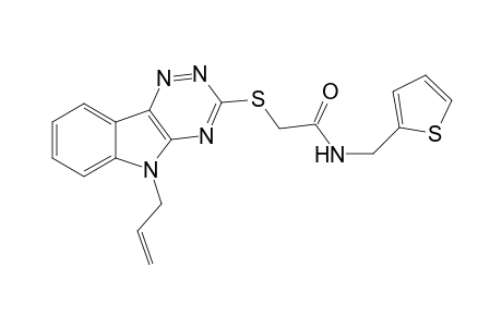2-[(5-allyl-[1,2,4]triazino[5,6-b]indol-3-yl)sulfanyl]-N-(2-thienylmethyl)acetamide