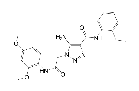 5-amino-1-[2-(2,4-dimethoxyanilino)-2-oxoethyl]-N-(2-ethylphenyl)-1H-1,2,3-triazole-4-carboxamide