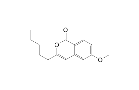 1H-2-Benzopyran-1-one, 6-methoxy-3-pentyl-