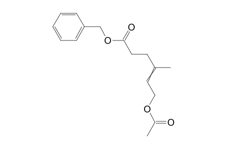 Benzyl 6-acetoxy-4-methyl-4-hexenoate