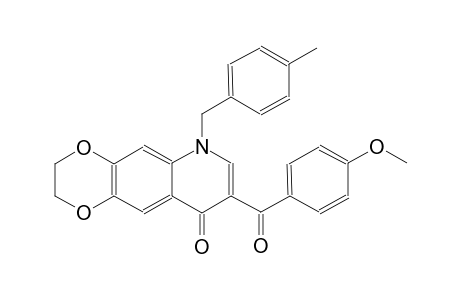 [1,4]dioxino[2,3-g]quinolin-9(6H)-one, 2,3-dihydro-8-(4-methoxybenzoyl)-6-[(4-methylphenyl)methyl]-