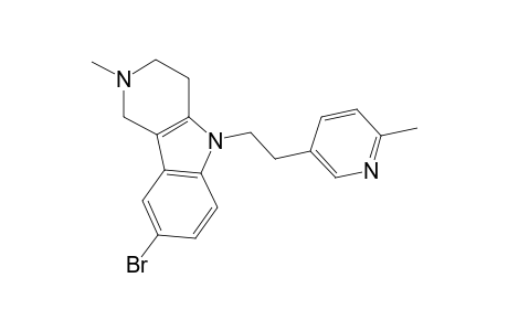 8-Bromo-2-methyl-5-[2-(6-methyl-3-pyridinyl)ethyl]-2,3,4,5-tetrahydro-1H-pyrido[4,3-b]indole