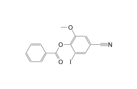 4-cyano-2-iodo-6-methoxyphenyl benzoate