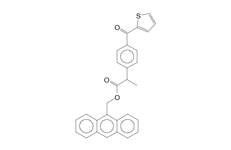 2-[4-(Thiophene-2-carbonyl)-phenyl]-propionic acid, anthracen-9-ylmethyl ester