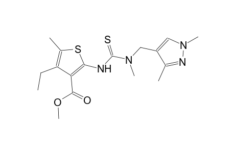 methyl 2-({[[(1,3-dimethyl-1H-pyrazol-4-yl)methyl](methyl)amino]carbothioyl}amino)-4-ethyl-5-methyl-3-thiophenecarboxylate