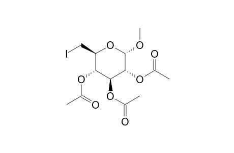 methyl 6-deoxy-6-iodo-alpha-D-glucopyranoside, triacetate